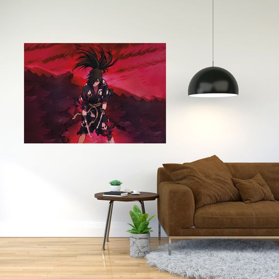 Плакат-постер з принтом Кавун Dororo - Дороро Хякімару 18 А3 ПЛ000660(А3+)