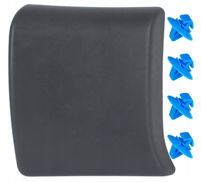 Renault Trafic II (01-13) права бічна планка молдинг на стійку (за передніми дверима) темно-сіра, Рено Трафік 2