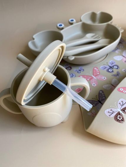 Набір дитячого силіконового посуду Краб Капучино | Зображення 3