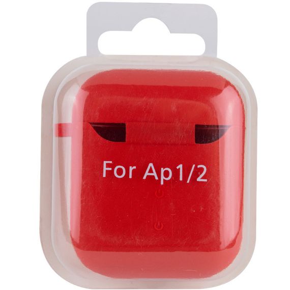 Силиконовый футляр с микрофиброй для наушников Airpods 1/2 | Зображення 4