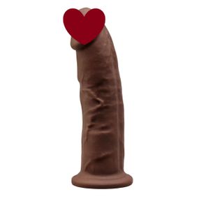 Фаллоимитатор SilexD Oscar Brown (MODEL 2 size 9in), двухслойный, силикон+Silexpan, диаметр 5,4см Sex Aura