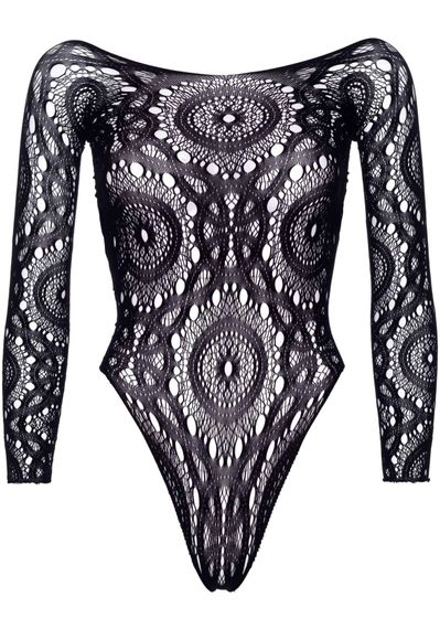 Еротичне боді-бодістокінг Leg Avenue Snap crotch thong back teddy Black M/L | Зображення 2