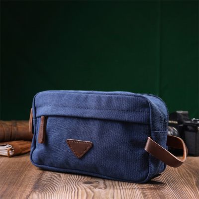 Сумка Vintage На два відділення з текстилю Синя (22234) | Зображення 9