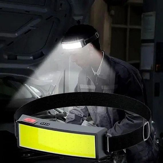 Ліхтар акумуляторний для риболовлі Bailong BL-F007-COB | Налобний ліхтар | Надпотужний WS-663 налобний ліхтар | Зображення 5