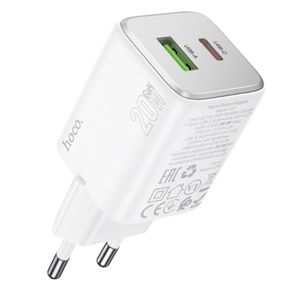 МЗП Hoco N41 Almighty PD20W+QC3.0 (1USB-A/1C) White