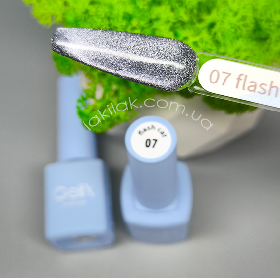 Светоотражающий гель-лак Gelix Flash Cat №7 (с эффектом кошачего глаза) 8мл | Зображення 1