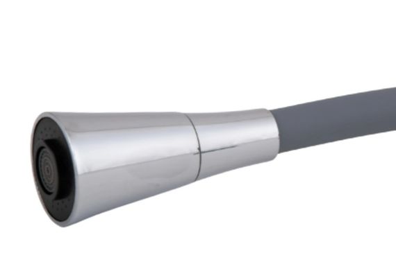 Змішувач для кухні Lidz Tani 008F3 з гнучким виливом (k40) Grey / Chrome LDTAN008F3GCR39507 | Зображення 3