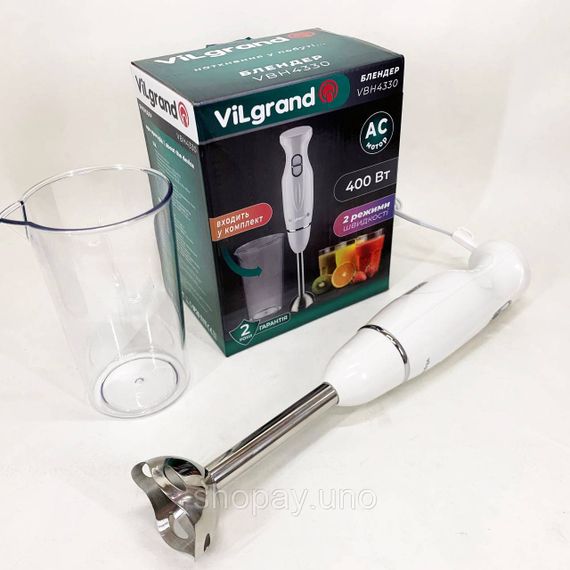 Блендер электрический для смузи ViLgrand, Блендер для смешивания крема Блендеры коктейлей HG-90 | Зображення 7