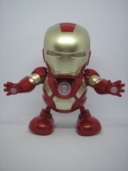 Робот железный человек танцующий интерактивная игрушка с музыкой Iron Man светящаяся игрушка супер герой | Зображення 2
