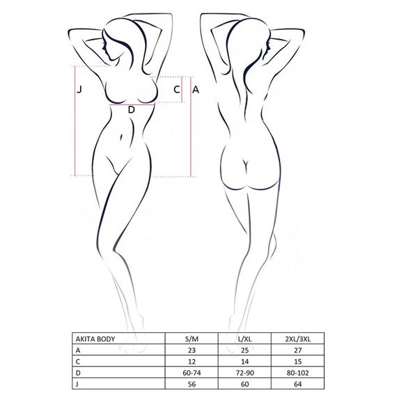 Боді з високим вирізом стегна Passion Exclusive AKITA BODY L/XL, red | Зображення 6