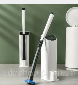 Універсальна щітка для прибирання ванної зі змінними насадками MTS clip type removable toilet brush