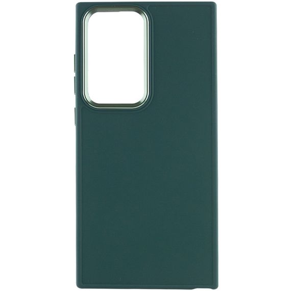 TPU чехол Bonbon Metal Style для Samsung Galaxy S24 Ultra Зеленый / Pine green