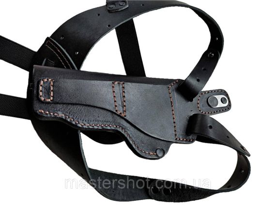 Кобура оперативна для АПС Стечкін, не формована (шкіра, чорна) MS | Зображення 1