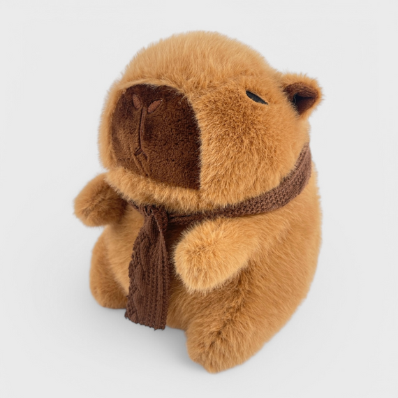 Плюшева капібара з шарфом 30.5 см — м'яка іграшка для обіймів, ігор і декору, безпечний подарунок для дитини | Зображення 8