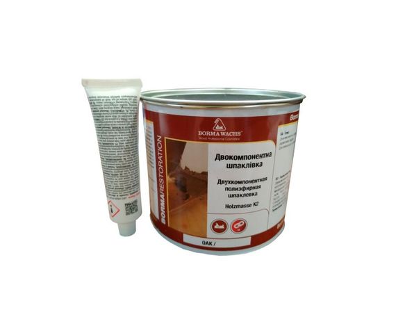 Двокомпонентна шпаклівка для дерева Borma Wachs Holzmasse 2K 0,75кг