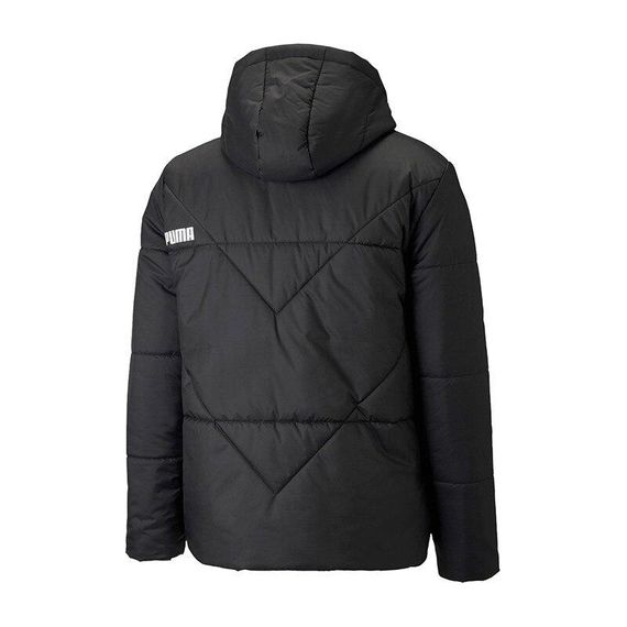 Куртка спортивная мужская Puma Essentials Padded 587645 01 (черная, зима, термо, с капюшоном, бренд пума) | Зображення 1