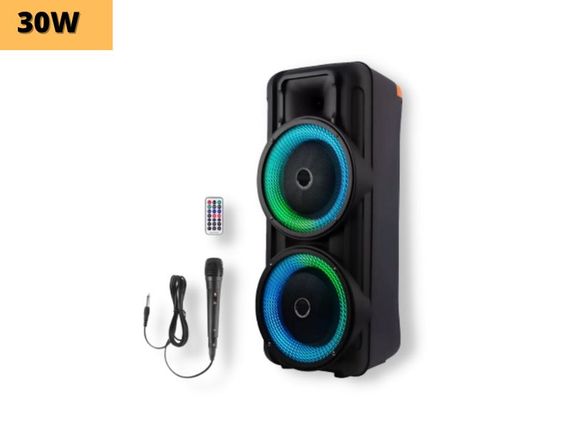 Портативная колонка бумбокс XPRO RX-8251 чемодан  30Вт, USB, SD, FM радио, Bluetooth, 1 микрофон, ДУ (MER-15667) | Зображення 1