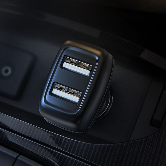 АЗП Hoco Z36 Leader 2.4A (2USB-A) + кабель USB to MicroUSB Чорний | Зображення 6