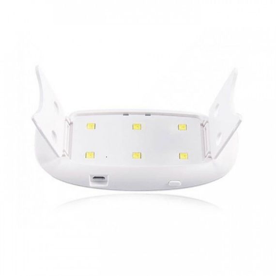 Лампа для манікюру та педикюру SUN Mini WHITE 6W UV/LED лампа для сушіння гель лаку нігтів | Зображення 3