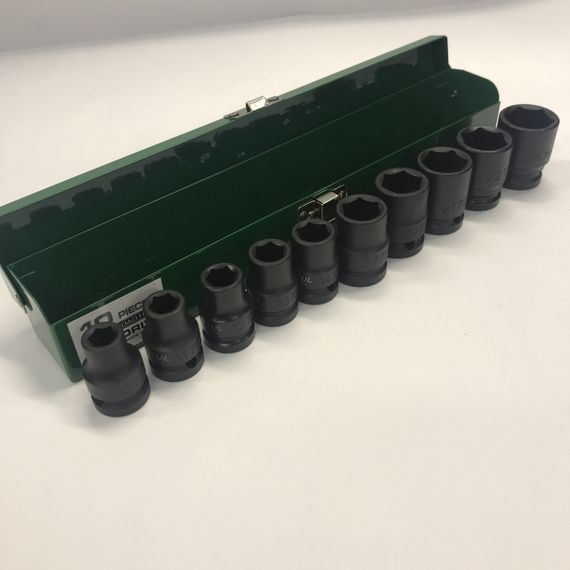 Набор ударных головок TOPTUL 1/2" 10-24мм 10ед. GDAD1001 | Зображення 1