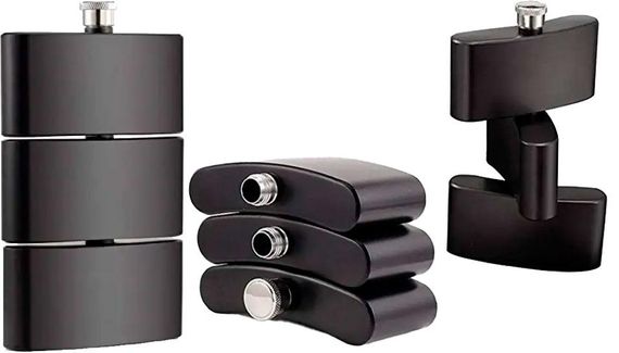 Фляга дизайнерська трирівнева (3х100 мл) D168