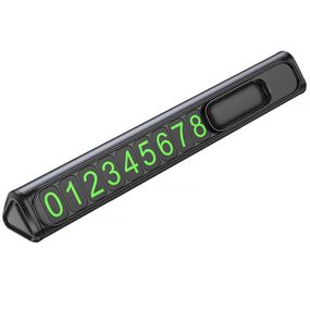 Автовизитка Borofone FC3 Ronny Black / Metal gray