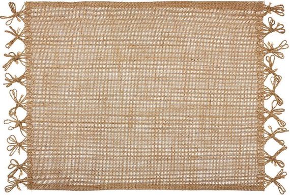 Набір 6 льняних підтарельників "Natural Brown" 30х45см, прямокутні