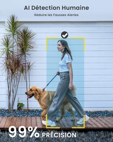 Камера відеоспостереження бездротова Wi-Fi з акумулятором для вулиці та дому IP65 з виявленням руху, двостороннім звуком, ieGeek | Зображення 8