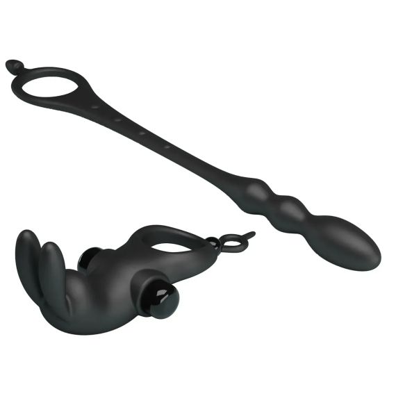 Эрекционное вибро кольцо с анальным стимулятором Pretty Love - VIBRATION PENIS SLEEVE V, BI-2102131 sexstyle | Зображення 6