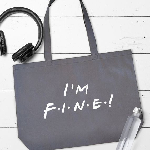 Эко сумка Market MAXI I am fine! (сериал Friends) 47х36 см (KOTX_24L001)