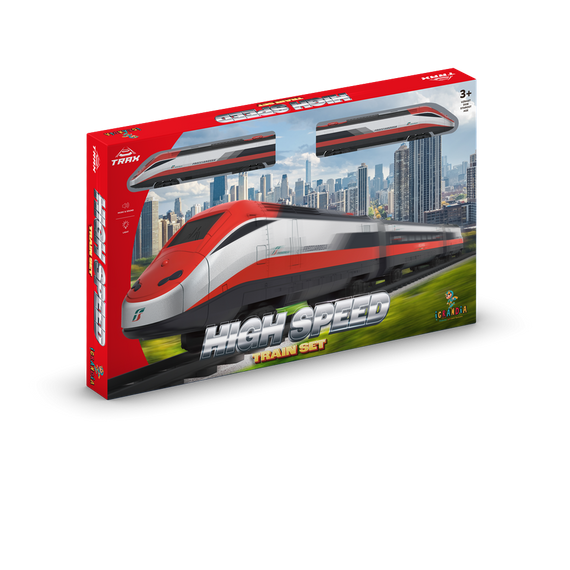 Дитяча залізниця 72387 TRAIN SET - HIGH SPEED, в коробці (3858894672387)