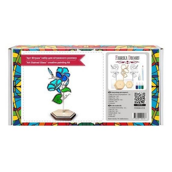 Набор для витражной живописи по номерам "Ипомея" FDSGK-018 | Зображення 3