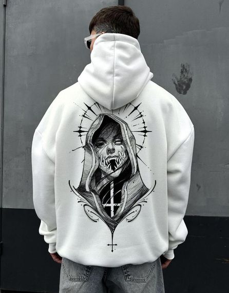 Худі з ДТФ на Флісі (оверсайз)