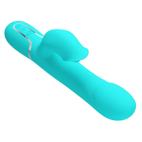 Вібромасажер із поступальним рухом серії Pretty Love - Falin Twinkled Tenderness Green 7 vibration functions 4 rolling Sex Aura | Зображення 4