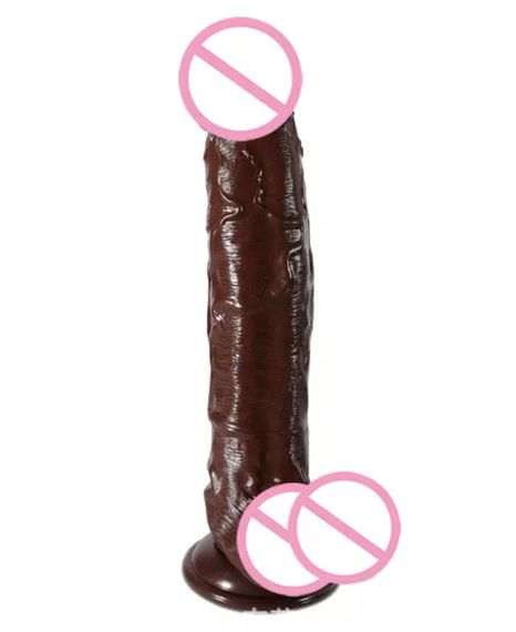 Реалістичний фалоімітатор на присосці, з мошонкою