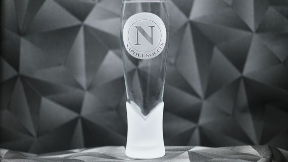 Подарунковий келих для пива соку води 440 мл з гравіюванням лого футбольного клубу ФК Наполі | Зображення 1