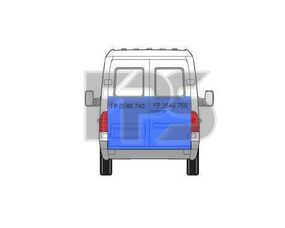 Ремчасть задней двери Mercedes Sprinter (95-06) до окна, левая