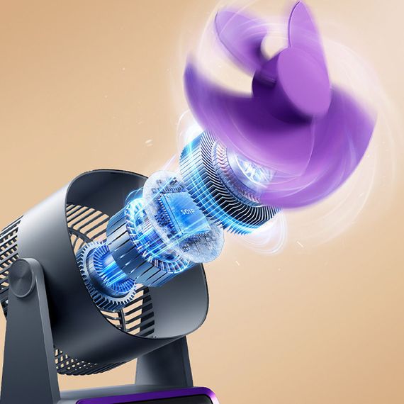 Настільний вентилятор F16 Smart 4000mAh Black | Зображення 2