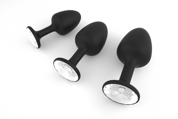 Анальная пробка Dorcel Geisha Plug Diamond M с шариком внутри, создает вибрации, макс. диаметр 3,2см | Зображення 1
