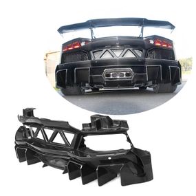 Накладка на задний бампер Карбон для Lamborghini Aventador 2011-2022 гг