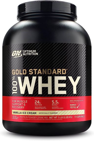 Протеїн Optimum Nutrition Gold Standard 100% Whey 2273 g (Vanilla Ice Cream) EU