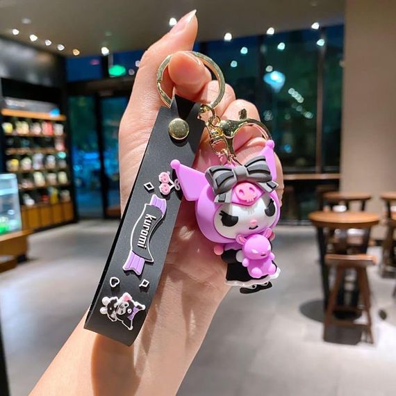 Підвіска-брелок Kuromi Куромі з Аніме на Ключі Рюкзак в Подарунок Фанатам | Зображення 2