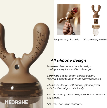Ніблер HEORSHE Antler Feeder White | Зображення 1
