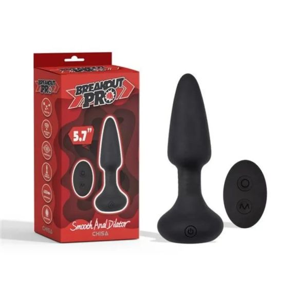 Анальна пробка з вібрацією та пультом управління Chisa Frisky Beaded Plug чорна sexstyle