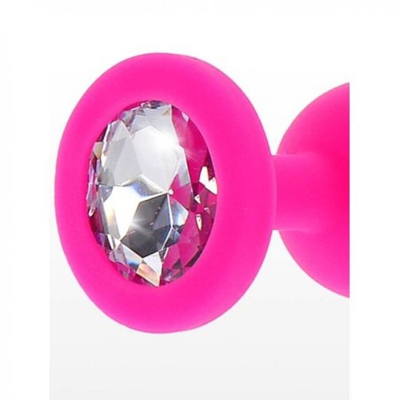 Анальна пробка рожева маленька Diamond Booty Jewel Toy Joy | Зображення 2