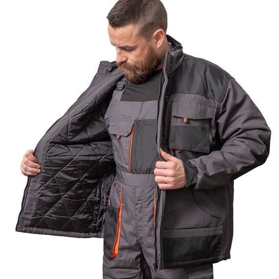 Куртка робоча зимова VIKING, сіро-чорна, розмір 58 | Зображення 1