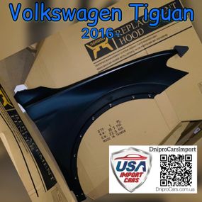 Volkswagen Tiguan з 2016 праве переднє крило, 5NA821106B