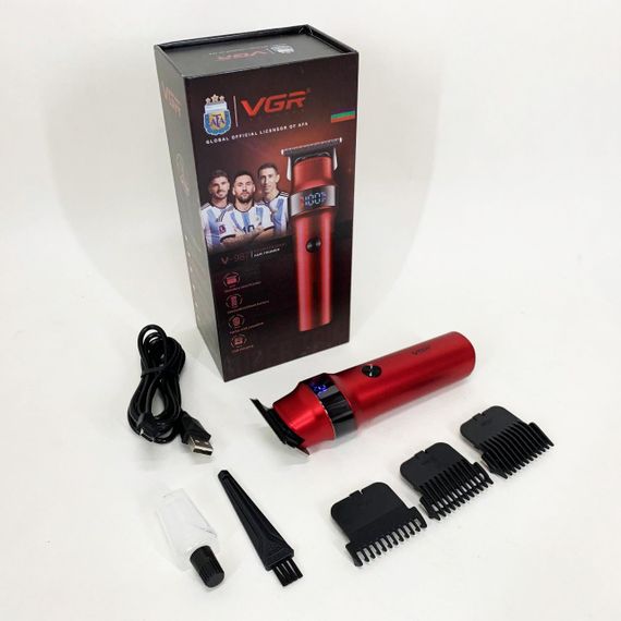 Машинка для стрижки волосся VGR V-987 RED, Бритва триммер для чоловіків | Зображення 4