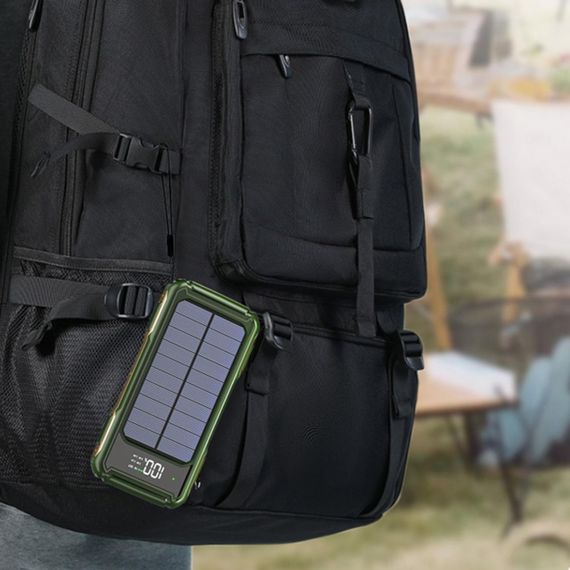 Павербанк високої ємності 30000mAh на сонячній батареї Solar Power Bank 4 в 1 | Зображення 3