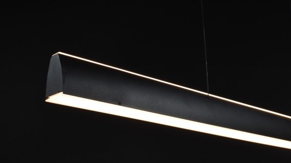 Люстра світлодіодна підвісна LED світильник для квартири на стелю лед 27348 Чорний 15-120х6х100 см. | Зображення 5